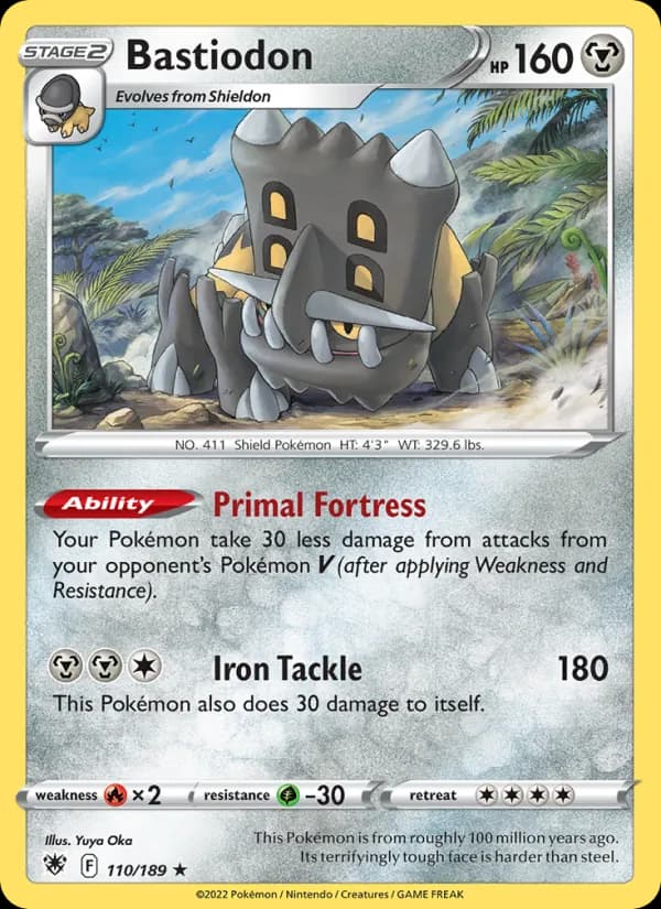 Bastiodon card in English