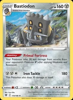 Bastiodon card in English