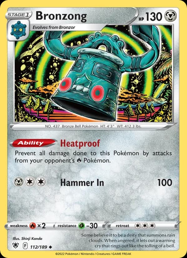 Bronzong card in English