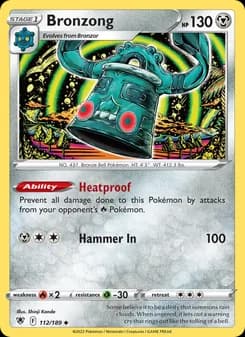 Bronzong card in English
