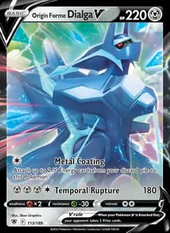 Origin Forme Dialga V card in English