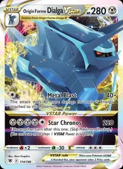 Origin Forme Dialga VSTAR card in English