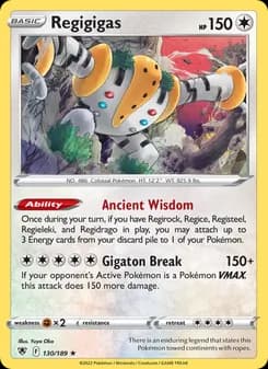 Regigigas card in English