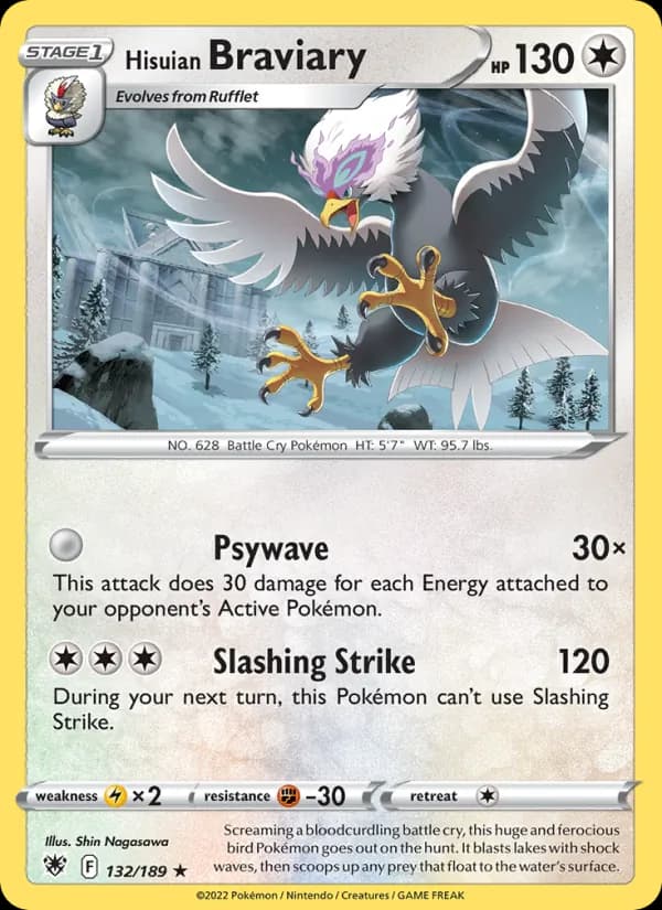 Hisuian Braviary card in English