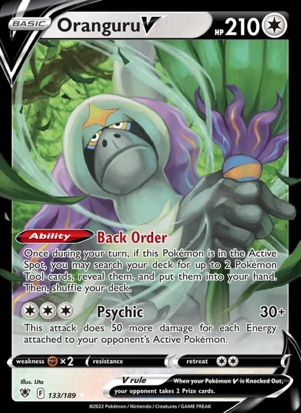Oranguru V card in English