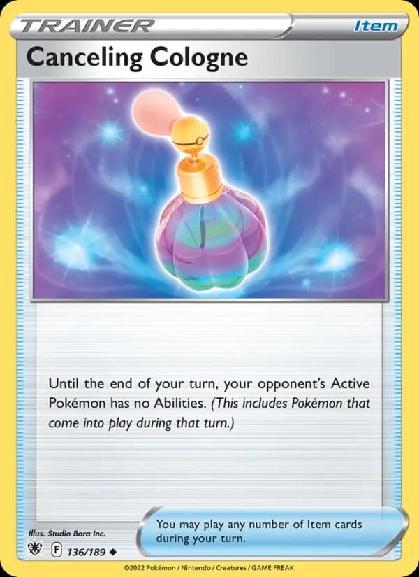 Canceling Cologne card in English