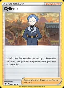 Cyllene card in English