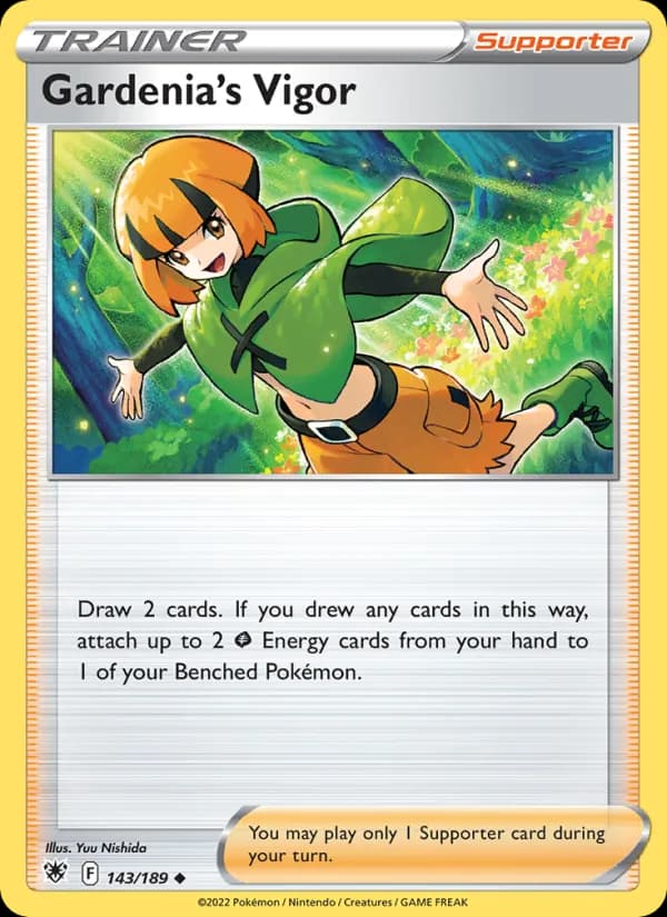 Gardenia's Vigor card in English