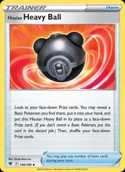 Hisuian Heavy Ball card in English