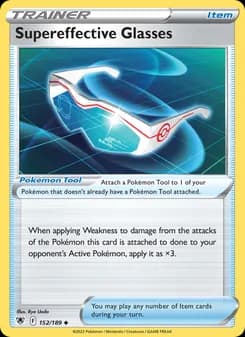 Supereffective Glasses card in English