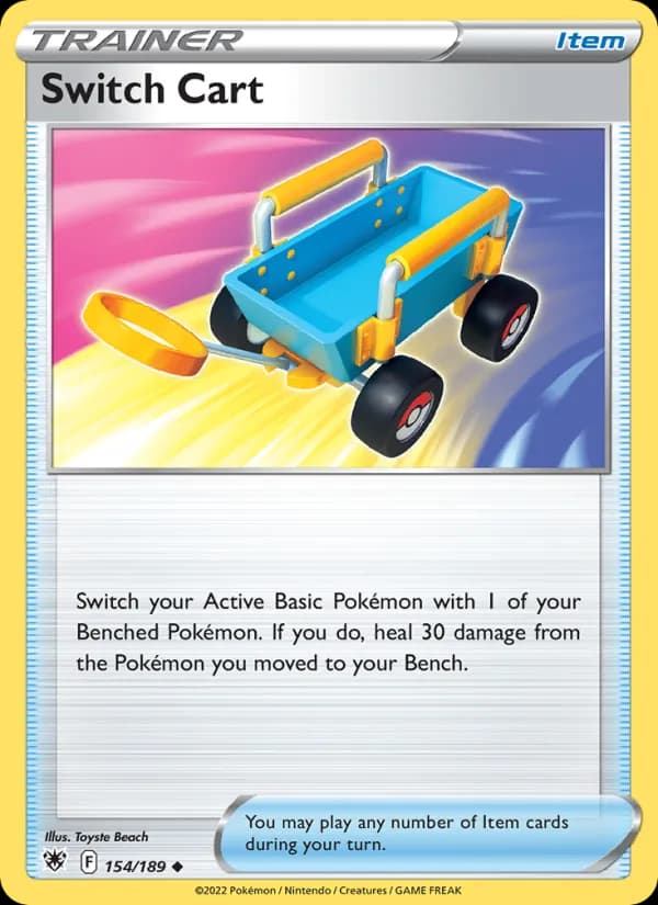 Switch Cart card in English