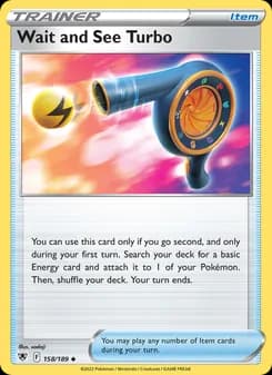 Wait and See Turbo card in English