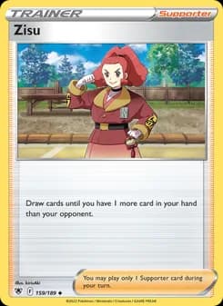 Zisu card in English