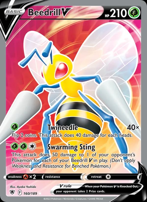 Beedrill V card in English