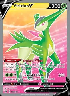 Virizion V card in English