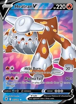 Heatran V card in English