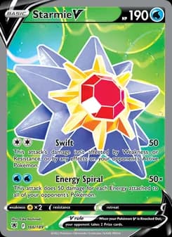 Starmie V card in English