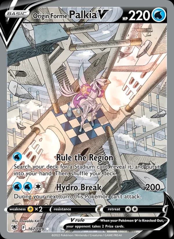 Origin Forme Palkia V card in English
