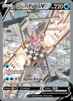 Origin Forme Palkia V card in English