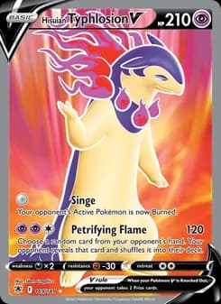 Hisuian Typhlosion V card in English