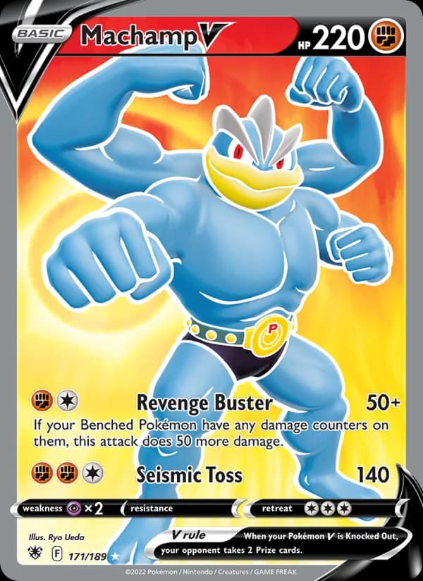Machamp V card in English