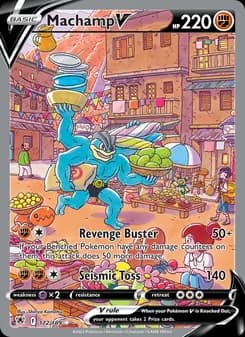 Machamp V card in English