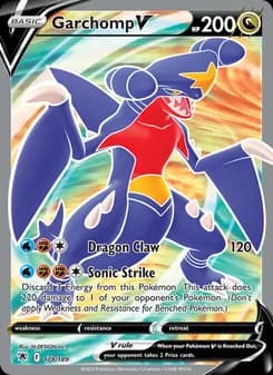 Garchomp V card in English