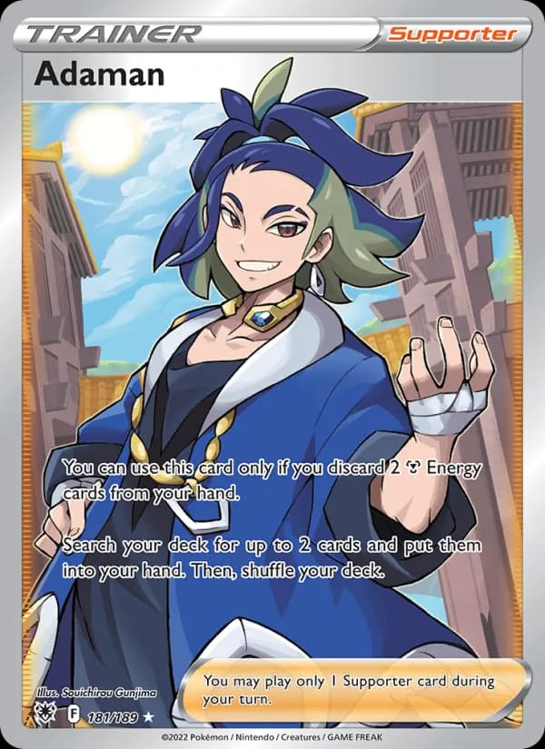 Adaman card in English