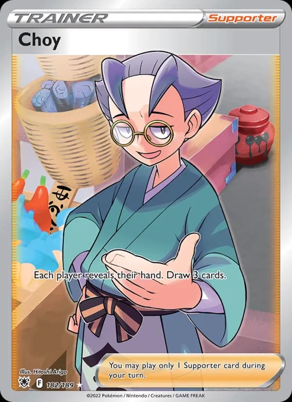 Choy card in English
