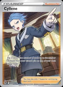 Cyllene card in English