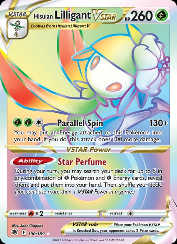 Hisuian Lilligant VSTAR card in English
