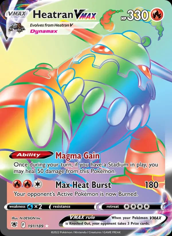 Heatran VMAX card in English