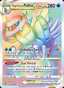 Origin Forme Palkia VSTAR card in English