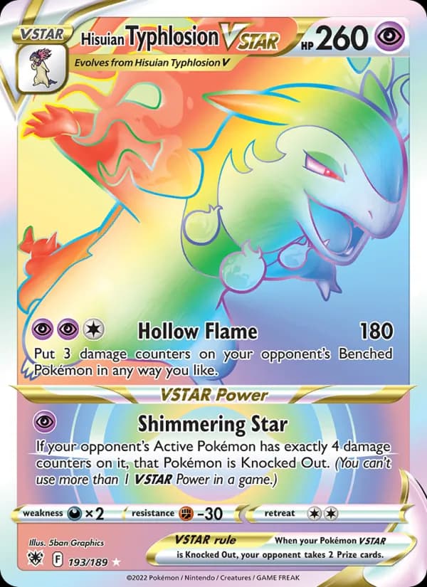 Hisuian Typhlosion VSTAR card in English