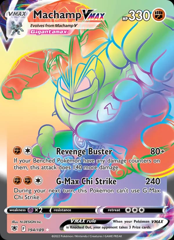 Machamp VMAX card in English