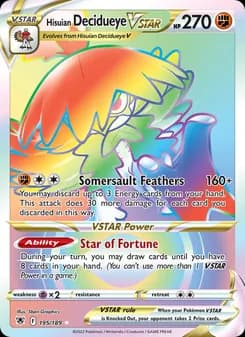 Hisuian Decidueye VSTAR card in English
