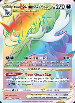 Hisuian Samurott VSTAR card in English
