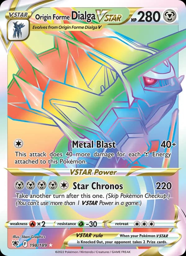 Origin Forme Dialga VSTAR card in English