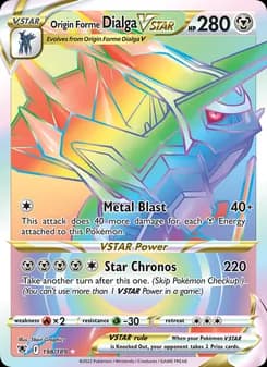 Origin Forme Dialga VSTAR card in English
