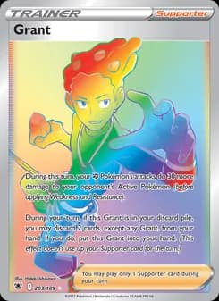 Grant card in English
