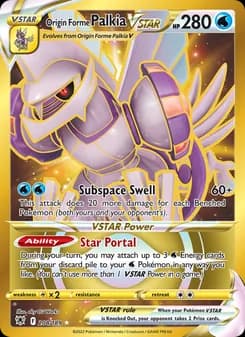 Origin Forme Palkia VSTAR card in English
