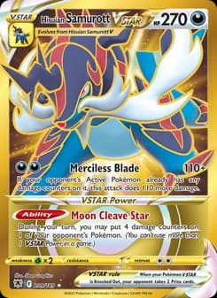 Hisuian Samurott VSTAR card in English