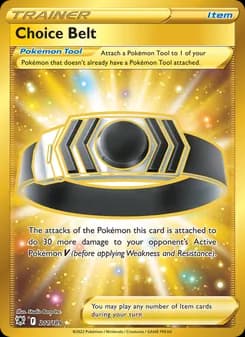 Choice Belt card in English