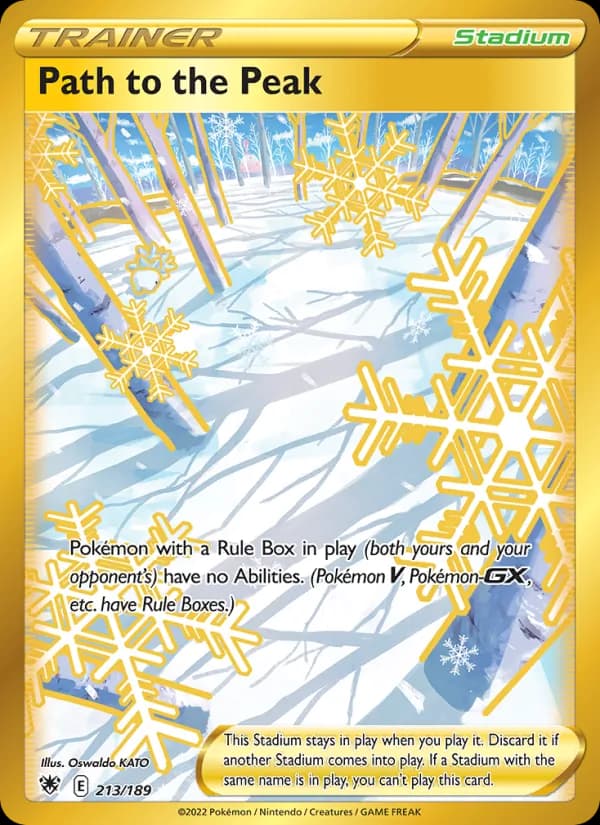 Path to the Peak card in English