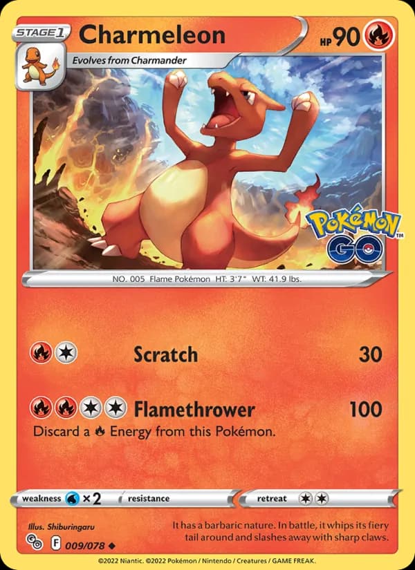 Charmeleon card in English