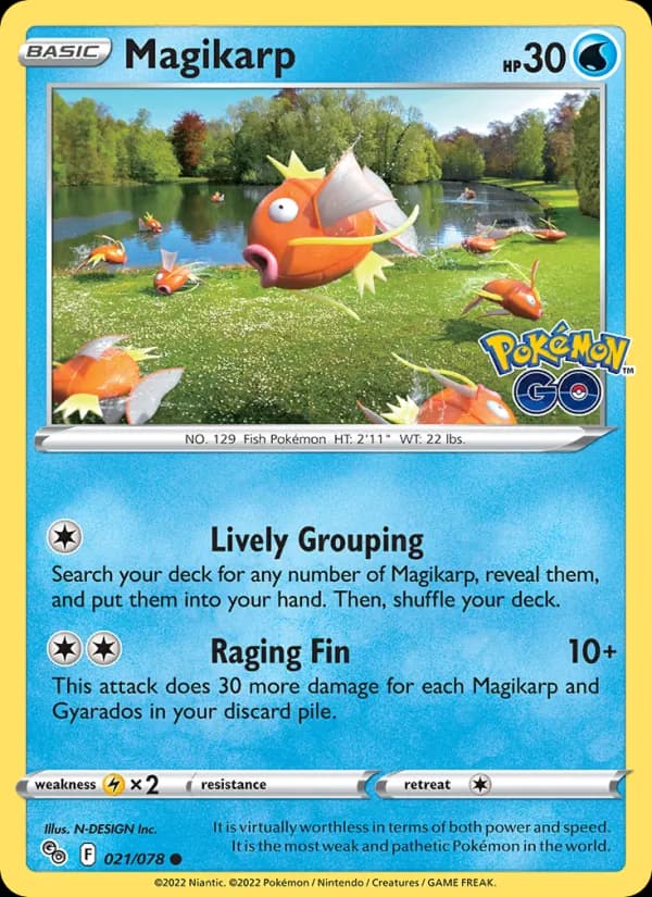Magikarp card in English