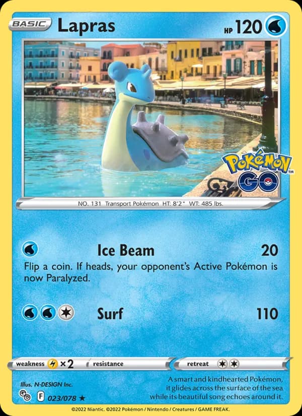 Lapras card in English