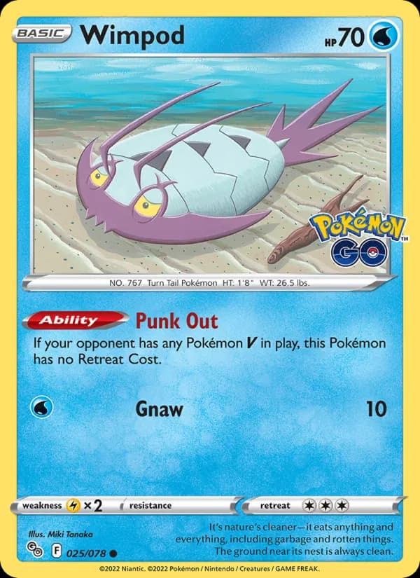 Wimpod card in English