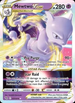 Mewtwo VSTAR card in English
