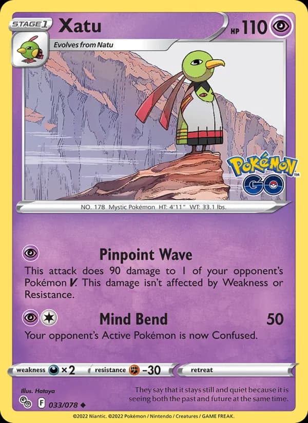 Xatu card in English